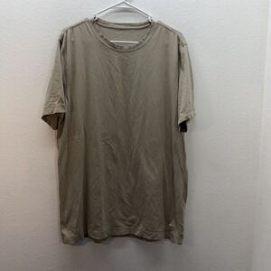 VUORI Tuvalu T Shirt Men XL Tan #V101- Cotton Stretch Performance Tech Gym